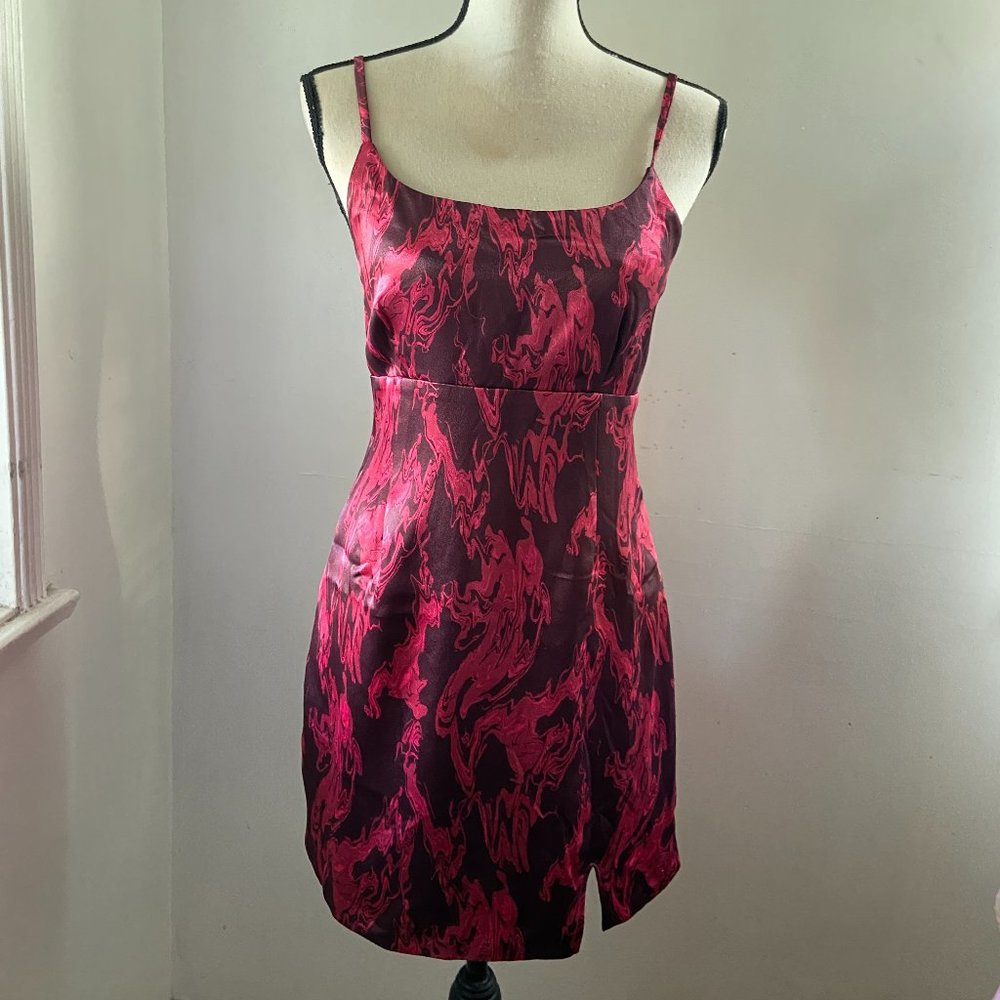 Wine swirl dress